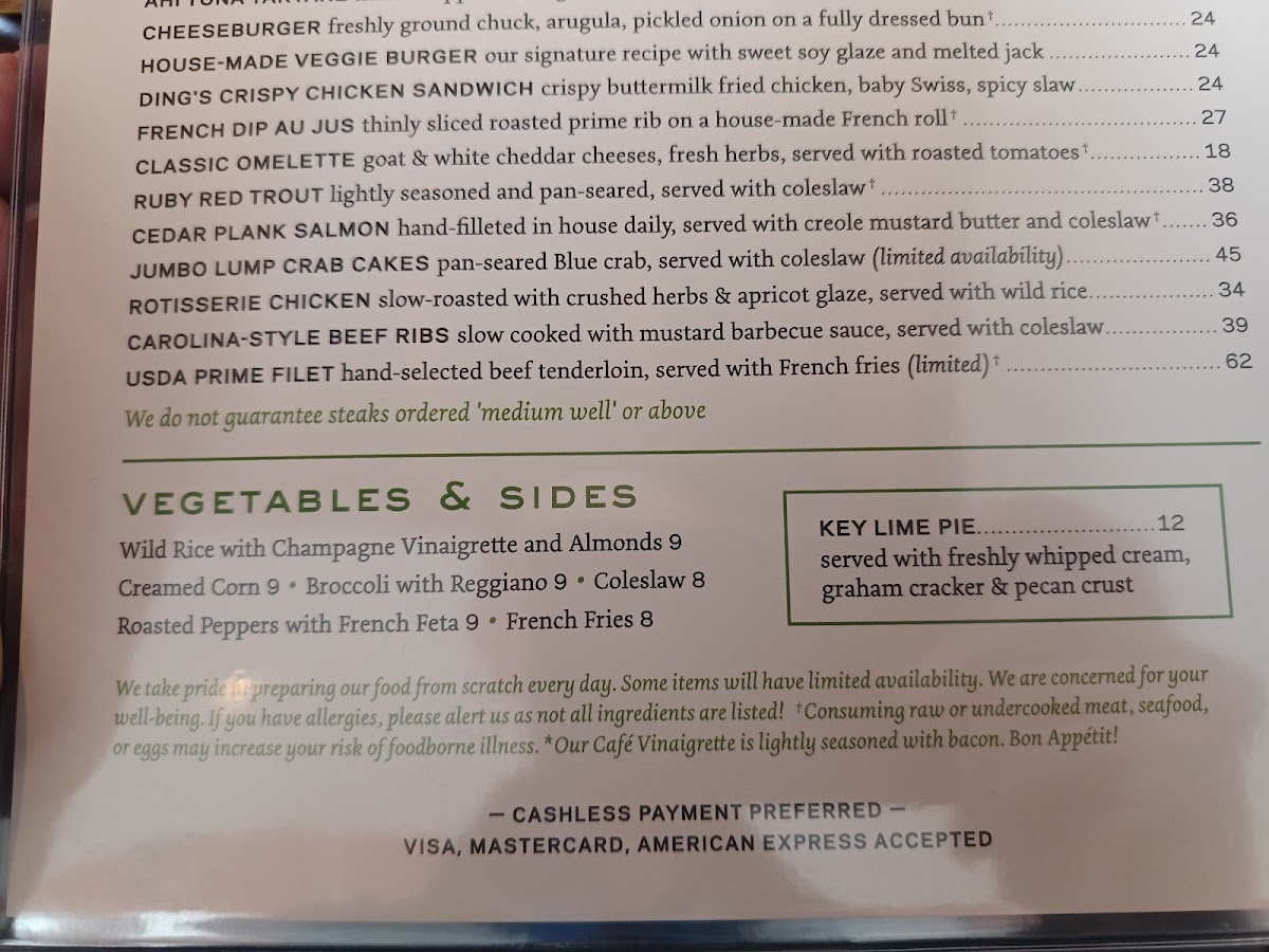 Carpaccio Restaurant Menu - Image 2